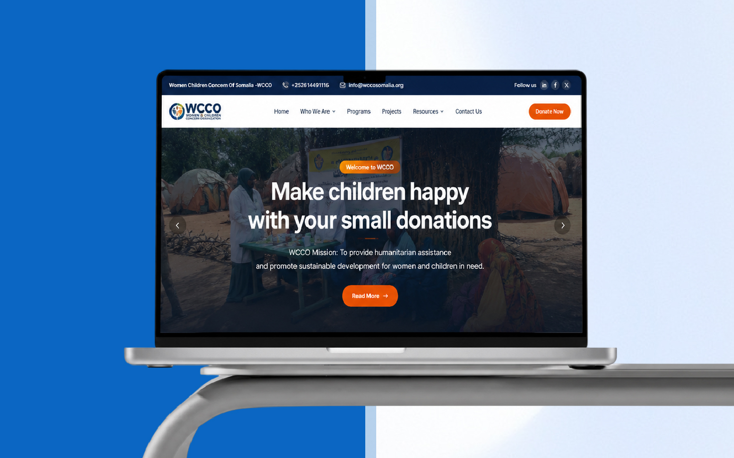 WCCO Somalia website preview